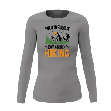 Weekend Forecast 100% Hiking Women Long Sleeve Shirt